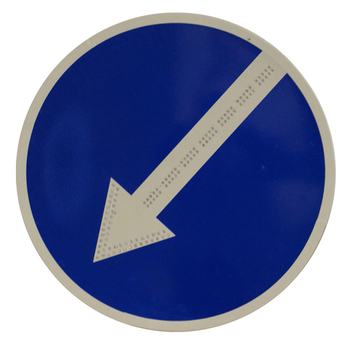 Знак 4.2.2 объезд препятствия слева - Дорожные знаки - Светодиодные знаки - Магазин охраны труда Протекторшоп